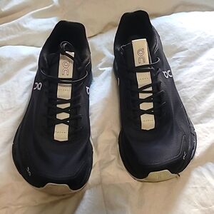 On cloud shoes, size 7.5 worn on time